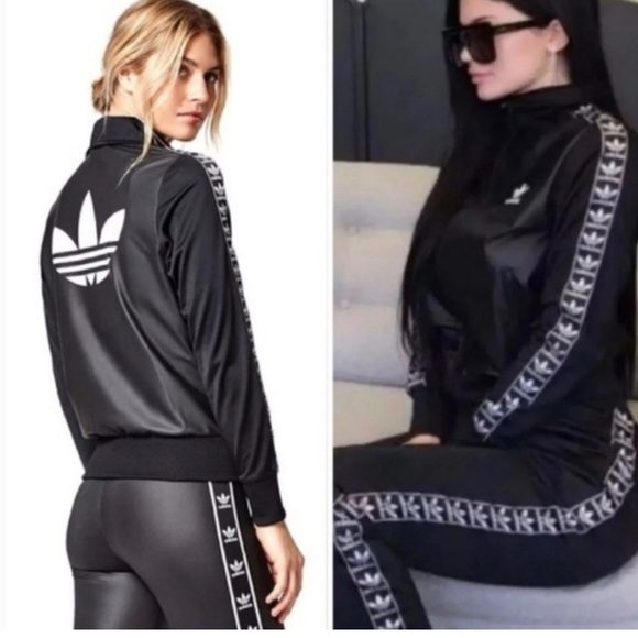 Adidas Faux Leather Firebird Track Jacket - Picture 2 of 2